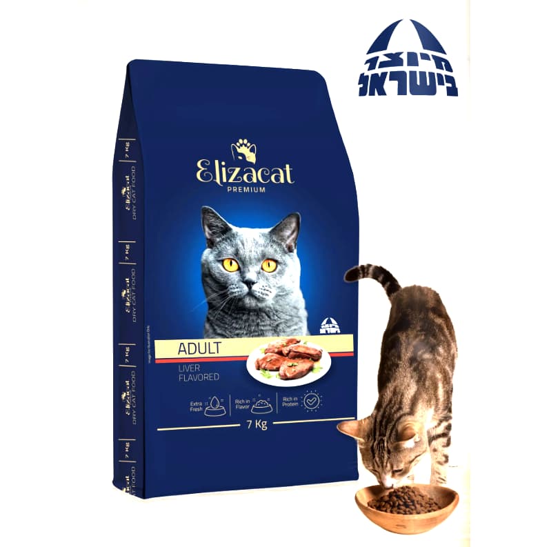 אליזקט מזון מלא יבש לחתולים בוגרים בטעם כבד 7 קג
